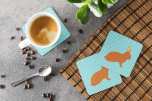 Load image into Gallery viewer, Rex Rabbit Blue Check Foam Coaster  BB8143FC
