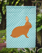 Load image into Gallery viewer, Rex Rabbit Blue Check Garden Flag - Outdoor Decorative Yard Flag