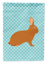 Load image into Gallery viewer, Rex Rabbit Blue Check Garden Flag - Outdoor Decorative Yard Flag
