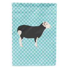 Load image into Gallery viewer, Herwick Sheep Blue Check Flag Canvas House Size BB8144CHF