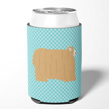 Load image into Gallery viewer, Lincoln Longwool Sheep Blue Check Can or Bottle Hugger BB8145CC