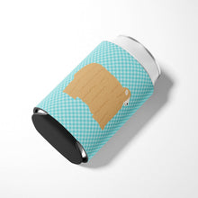 Load image into Gallery viewer, Lincoln Longwool Sheep Blue Check Can or Bottle Hugger BB8145CC