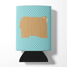 Load image into Gallery viewer, Lincoln Longwool Sheep Blue Check Can or Bottle Hugger BB8145CC