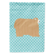 Load image into Gallery viewer, Lincoln Longwool Sheep Blue Check Flag Canvas House Size BB8145CHF