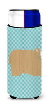Load image into Gallery viewer, Lincoln Longwool Sheep Blue Check   Hugger for slim cans