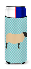 Load image into Gallery viewer, Suffolk Sheep Blue Check   Hugger for slim cans