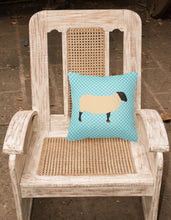 Load image into Gallery viewer, Suffolk Sheep Blue Check Fabric Decorative Pillow BB8146PW1818
