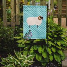 Load image into Gallery viewer, Scottish Blackface Sheep Blue Check Garden Flag - Outdoor Decorative Yard Flag