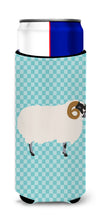 Load image into Gallery viewer, Scottish Blackface Sheep Blue Check   Hugger for slim cans