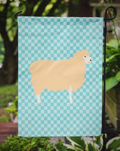 Load image into Gallery viewer, English Leicester Longwool Sheep Blue Check Garden Flag - Outdoor Decorative Yard Flag