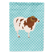 Load image into Gallery viewer, Jacob Sheep Blue Check Flag Canvas House Size BB8149CHF