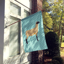 Load image into Gallery viewer, Hampshire Down Sheep Blue Check Flag Canvas House Size BB8150CHF