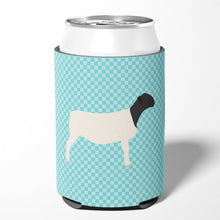 Load image into Gallery viewer, Dorper Sheep Blue Check Can or Bottle Hugger BB8152CC