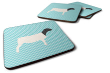 Load image into Gallery viewer, Dorper Sheep Blue Check Foam Coaster  BB8152FC