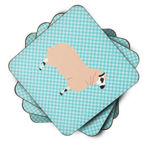 Load image into Gallery viewer, Kerry Hill Sheep Blue Check Foam Coaster  BB8153FC