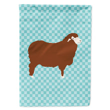 Load image into Gallery viewer, Merino Sheep Blue Check Flag Canvas House Size BB8155CHF