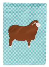 Load image into Gallery viewer, Merino Sheep Blue Check Garden Flag - Outdoor Decorative Yard Flag