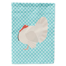 Load image into Gallery viewer, White Holland Turkey Blue Check Flag Canvas House Size BB8157CHF