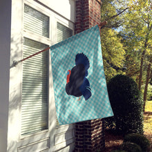 Load image into Gallery viewer, Norfolk Black Turkey Blue Check Flag Canvas House Size BB8159CHF