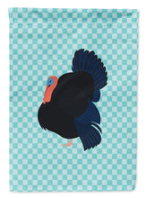 Load image into Gallery viewer, Norfolk Black Turkey Blue Check Garden Flag - Outdoor Decorative Yard Flag