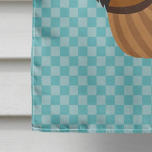 Load image into Gallery viewer, Bronze Turkey Blue Check Flag Canvas House Size BB8160CHF