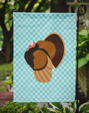 Load image into Gallery viewer, Bronze Turkey Blue Check Garden Flag - Outdoor Decorative Yard Flag