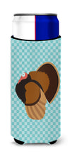 Load image into Gallery viewer, Bronze Turkey Blue Check   Hugger for slim cans