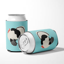 Load image into Gallery viewer, Royal Palm Turkey Blue Check Can or Bottle Hugger BB8162CC