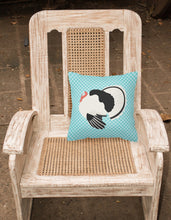 Load image into Gallery viewer, Royal Palm Turkey Blue Check Fabric Decorative Pillow BB8162PW1818