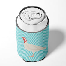 Load image into Gallery viewer, Beltsville Small White Turkey Hen Blue Check Can or Bottle Hugger BB8163CC