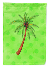Load image into Gallery viewer, Palm Tree Green Polkadot Garden Flag - Outdoor Decorative Yard Flag BB8165GF