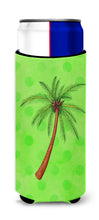 Load image into Gallery viewer, Palm Tree Green Polkadot   Hugger for slim cans BB8165MUK