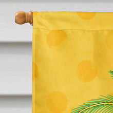 Load image into Gallery viewer, Palm Tree Yellow Polkadot Flag Canvas House Size BB8167CHF