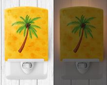 Load image into Gallery viewer, Palm Tree Yellow Polkadot Ceramic Night Light BB8167CNL