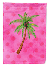 Load image into Gallery viewer, Palm Tree Pink Polkadot Garden Flag - Outdoor Decorative Yard Flag BB8169GF