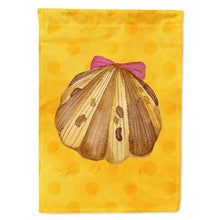 Load image into Gallery viewer, Sea Shell Yellow Polkadot Flag Canvas House Size BB8172CHF