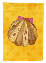 Load image into Gallery viewer, Sea Shell Yellow Polkadot Garden Flag - Outdoor Decorative Yard Flag BB8172GF
