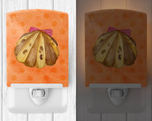 Load image into Gallery viewer, Sea Shell Orange Polkadot Ceramic Night Light BB8173CNL