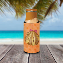 Load image into Gallery viewer, Sea Shell Orange Polkadot   Hugger for slim cans BB8173MUK