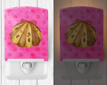 Load image into Gallery viewer, Sea Shell Pink Polkadot Ceramic Night Light BB8174CNL