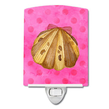 Load image into Gallery viewer, Sea Shell Pink Polkadot Ceramic Night Light BB8174CNL