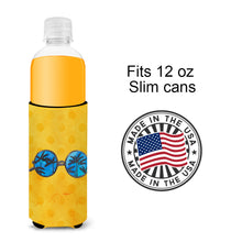 Load image into Gallery viewer, Sunglasses Yellow Polkadot   Hugger for slim cans BB8177MUK