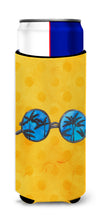 Load image into Gallery viewer, Sunglasses Yellow Polkadot   Hugger for slim cans BB8177MUK