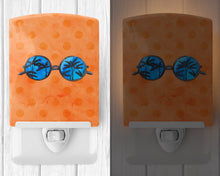 Load image into Gallery viewer, Sunglasses Orange Polkadot Ceramic Night Light BB8178CNL