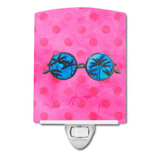 Load image into Gallery viewer, Sunglasses Pink Polkadot Ceramic Night Light BB8179CNL