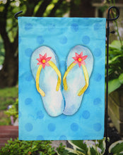 Load image into Gallery viewer, Flip Flops Blue Polkadot Garden Flag - Outdoor Decorative Yard Flag BB8181GF