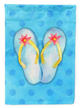 Load image into Gallery viewer, Flip Flops Blue Polkadot Garden Flag - Outdoor Decorative Yard Flag BB8181GF