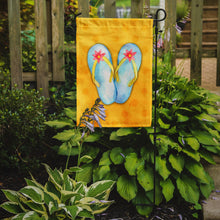 Load image into Gallery viewer, Flip Flops Yellow Polkadot Garden Flag - Outdoor Decorative Yard Flag BB8182GF