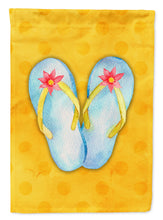 Load image into Gallery viewer, Flip Flops Yellow Polkadot Garden Flag - Outdoor Decorative Yard Flag BB8182GF