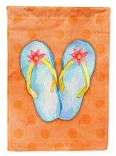 Load image into Gallery viewer, Flip Flops Orange Polkadot Flag Canvas House Size BB8183CHF